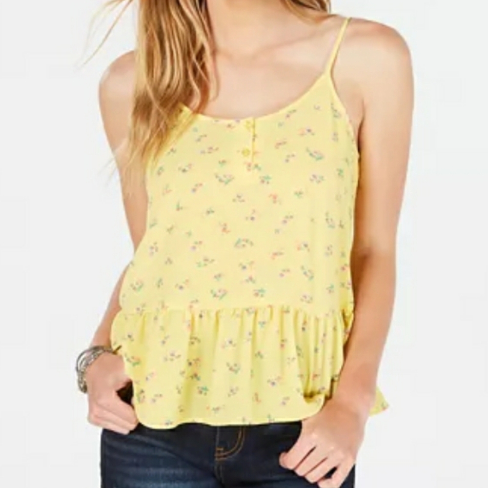 Floral Peplum Tank Top SALE 20% OFF